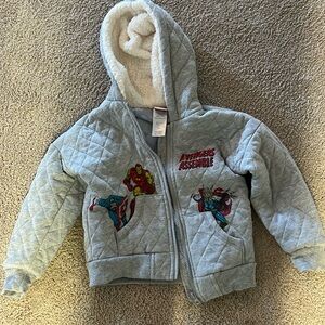 Marvel avengers coat, size 5T. Worn once or twice, like new!